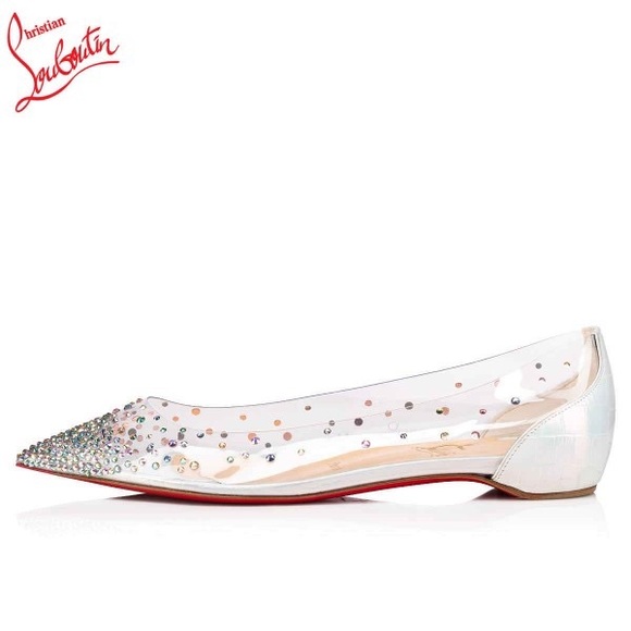 Christian Louboutin Degrastrass 100 PVC White/Multi - Picture 2 of 16